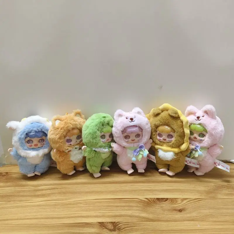 Taoqibao 1st Vinyl Blind Box Naughty Animal Mystery Box Action Figure Rabbit Plush Doll Surprise Bag Backpack Pendant Toy Gifts