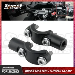 Brake Clutch Master Cylinder Clamp Cover For SUZUKI GSXS 1000 750 GSR 400 600 GSX 1250 1400 GSF B-KING Motorcycle Mirror Adapter