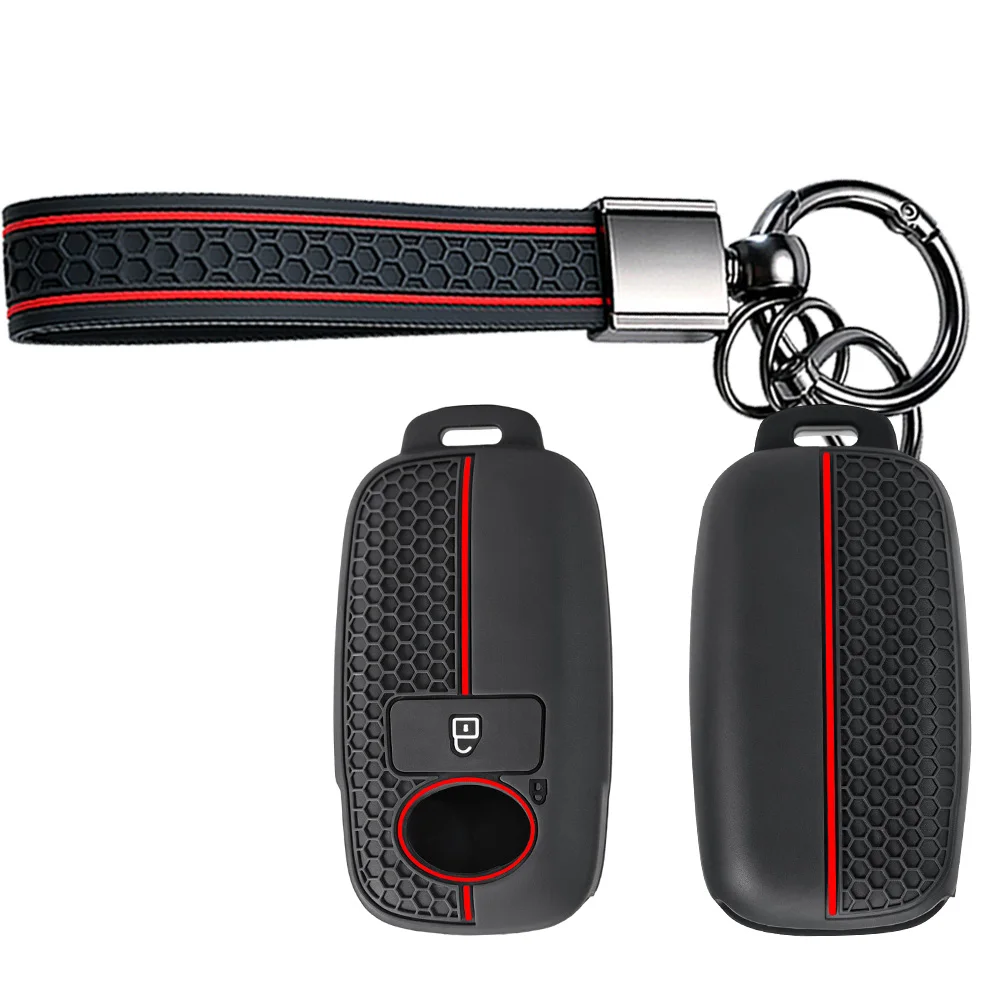 Soft Key Holder With Wrist Strap For Toyota Yaris Ativ Raize Veloz Avanza Rush Calya For Daihatsu Rocky Ayla Sigra Comfortable