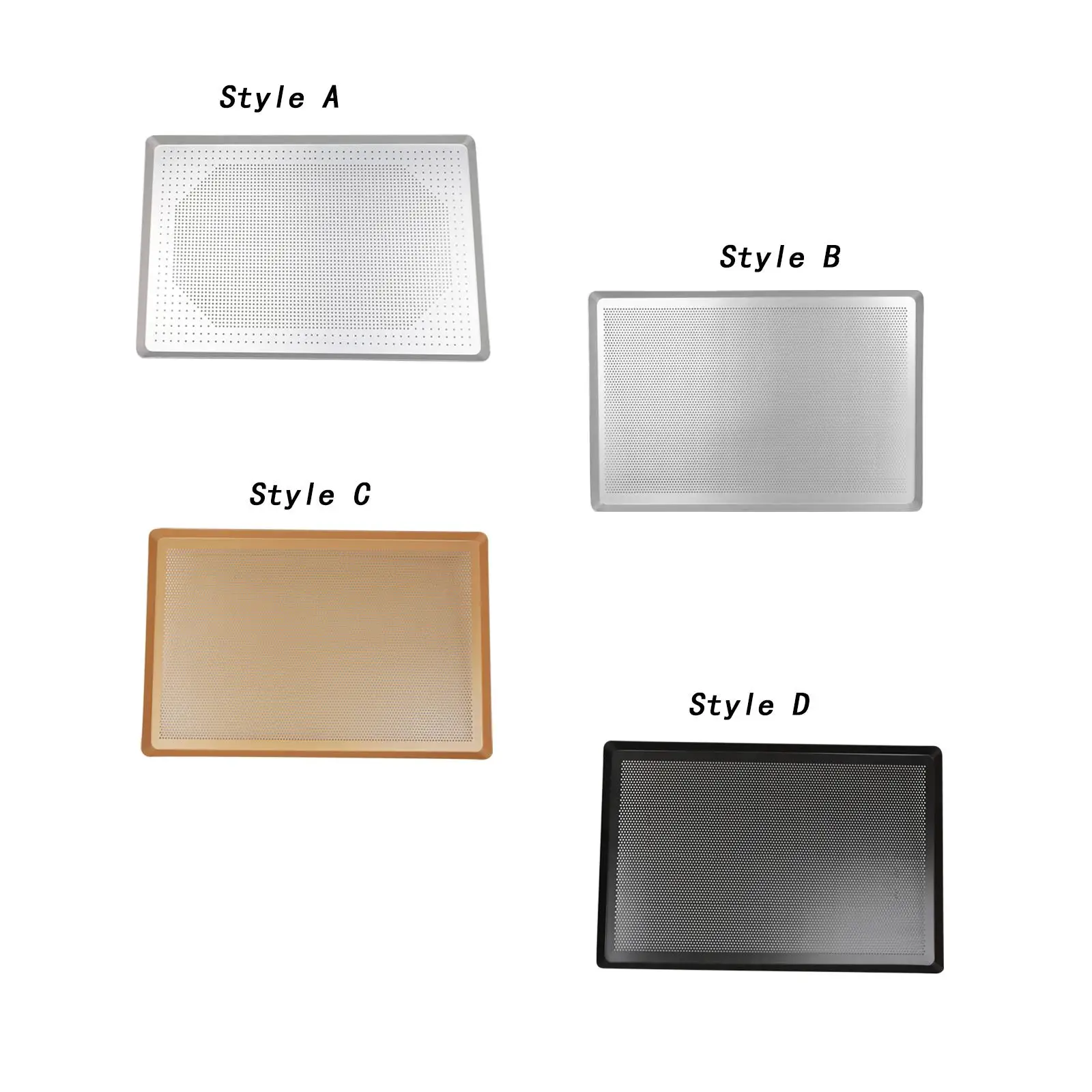 

Aluminum Perforated Sheet Cookie Pan with Holes, Baking Pizza Pan, Kitchen Cake