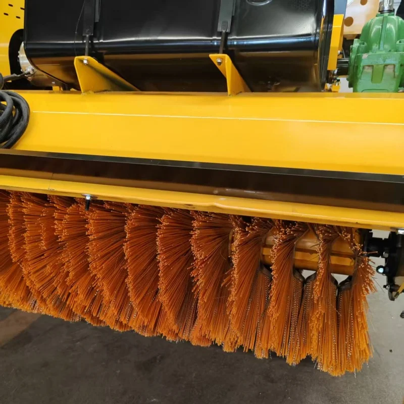 B2B Vendor Offers Heavy Duty Truck Mounted Snow Sweeper Broom With Reliable Independent Diesel Engine System