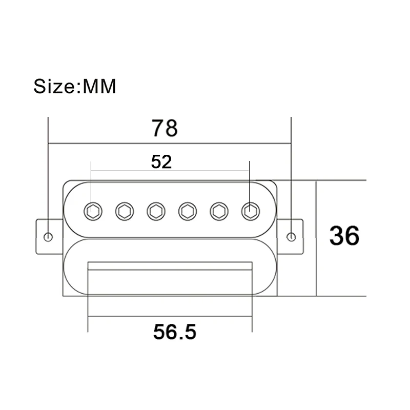 Alnico V Electric Guitar Humbucker Blade/Hex Screw Adjusting Dual Coil Guitar Pickup with 4-Conduct Cable Coil Splitting 16-17K