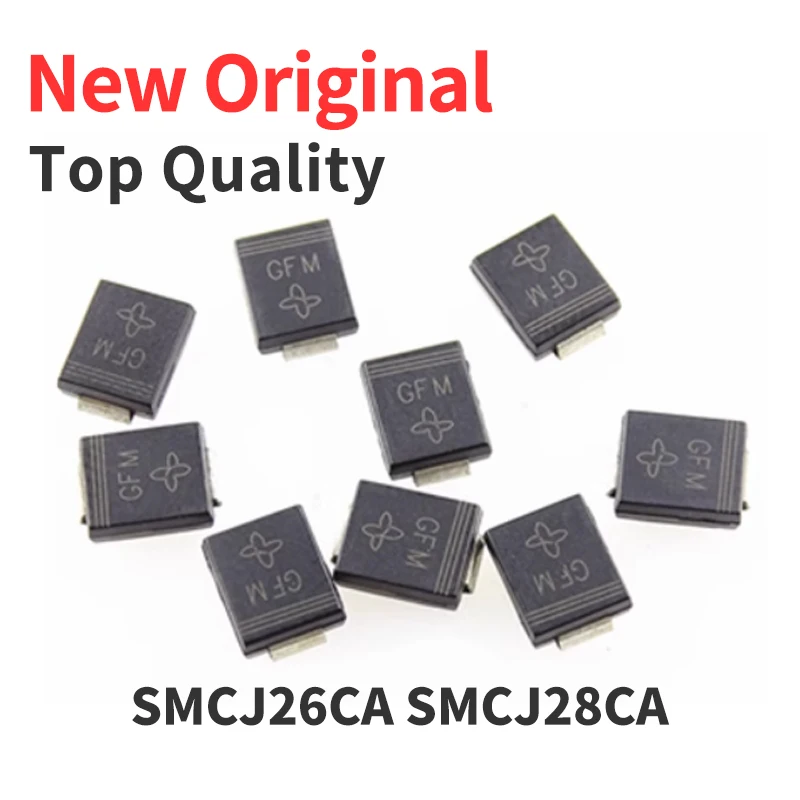 10 Pieces SMCJ26CA SMCJ28CA SMCJ30CA SMCJ33CA SMCJ36CA SMCJ40CA SMCJ43CA SMCJ45CA SMC New Original