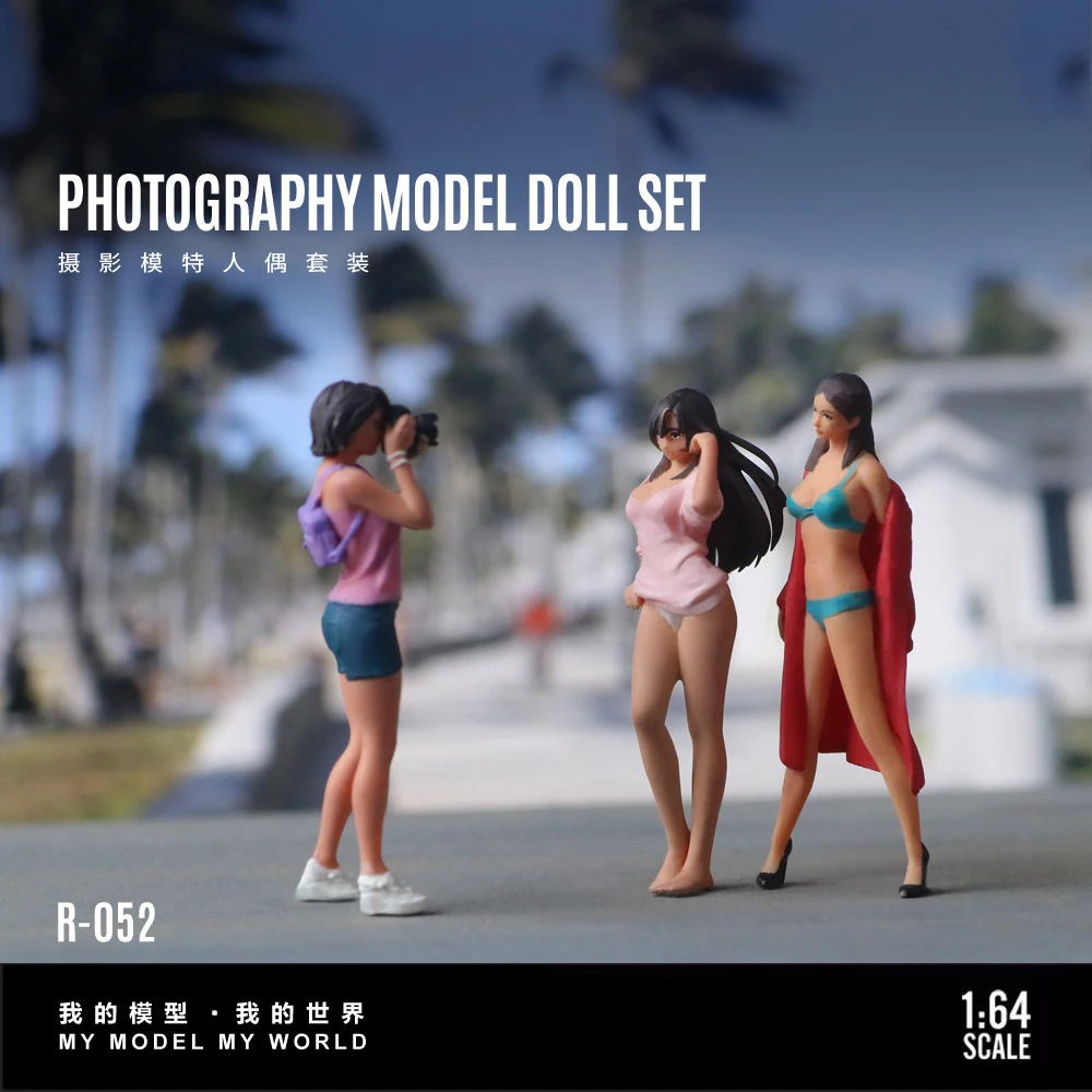 

Diorama 1:64 Miniature Figure Photography Model Doll Set Car Garage Scenes Resin Minifigure Model Kit DIY Craft Toys