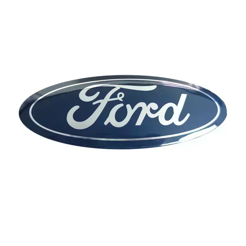 12.5x5cm ABS Car Emblem for Ford Ranger Explorer Focus 3 Fiesta Fusion Escape Kuga Transit Edge Mondeo Front Badge Rear Sticker