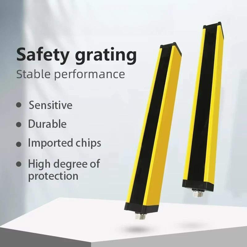 Universal safety protection light curtain sensor 30mm detects IP67 waterproof DC24V radiation type 6 optical axis photoelectric