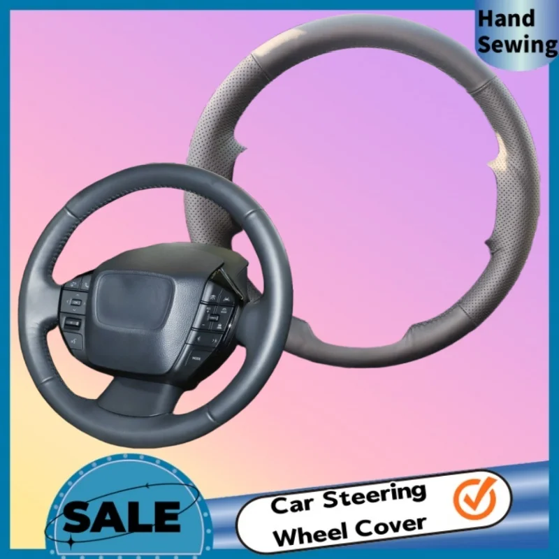 

Сделай сам, устойчивый к истиранию дышащий чехол на руль из натуральной кожи для Toyota Prius 60 серии 2023 2024, аксессуары