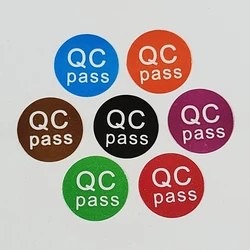 3000pcs 1cm QC PASS Paper Label Qualtity Controla Sticker Factory Product Check Mark Manufacture Processing Inspection Tag
