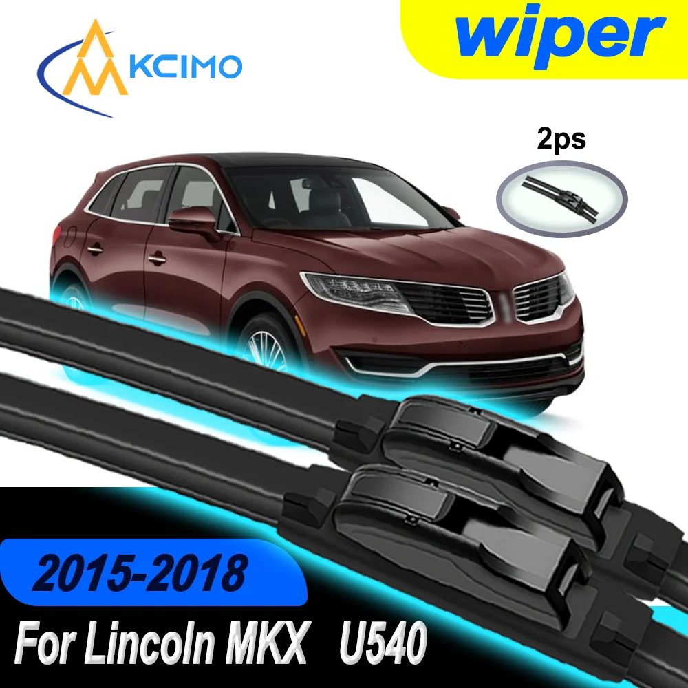 

2PCS OE Frameless Wiper Blades For Lincoln MKX U540 2015-2018 Silent All-Weather Exact Fit Windshield Accessories