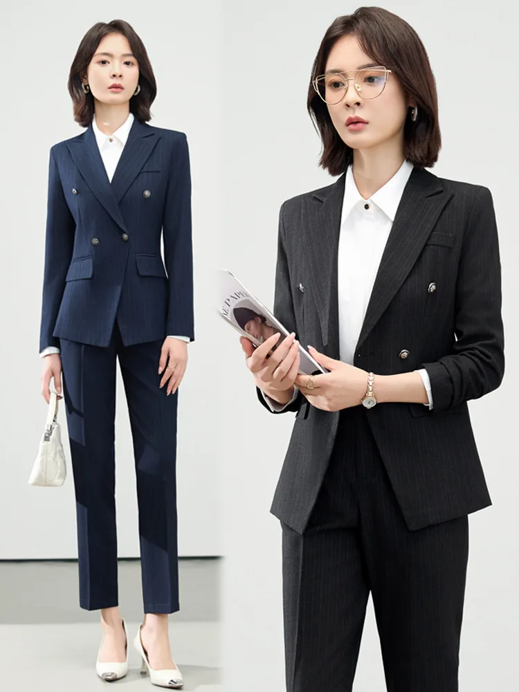 

Women's professional business suits2025New plus-size women's formal interview suit with a high-end feel, blazer and workwear