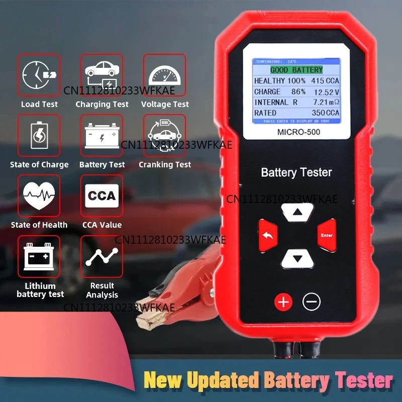 Suitable for MICRO-500 battery tester color screen, car battery tester