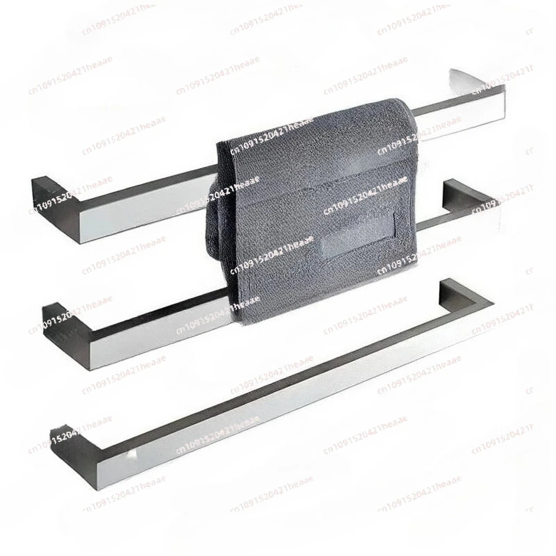 Suitable for 1 pcs Electric Wall Mounted Towel Warmer Rail Heated Rack 304 stainless steel Fashion Square towel warmer