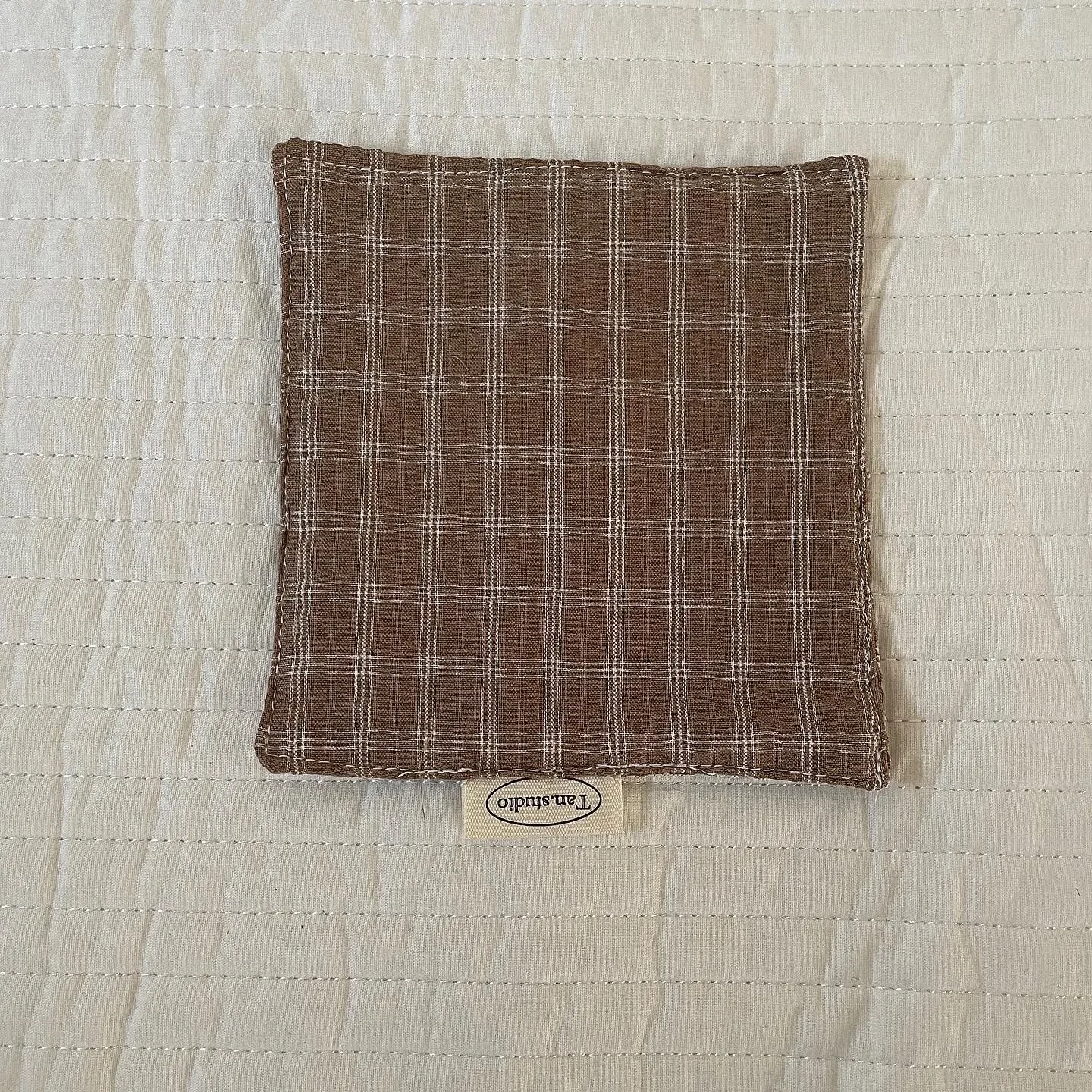 New Stripe Series Multicolor Korean Cotton Coaster Square Fresh Table Cloth Heat Insulation Mat Coffee Cup Placemat Table Decor - view 3