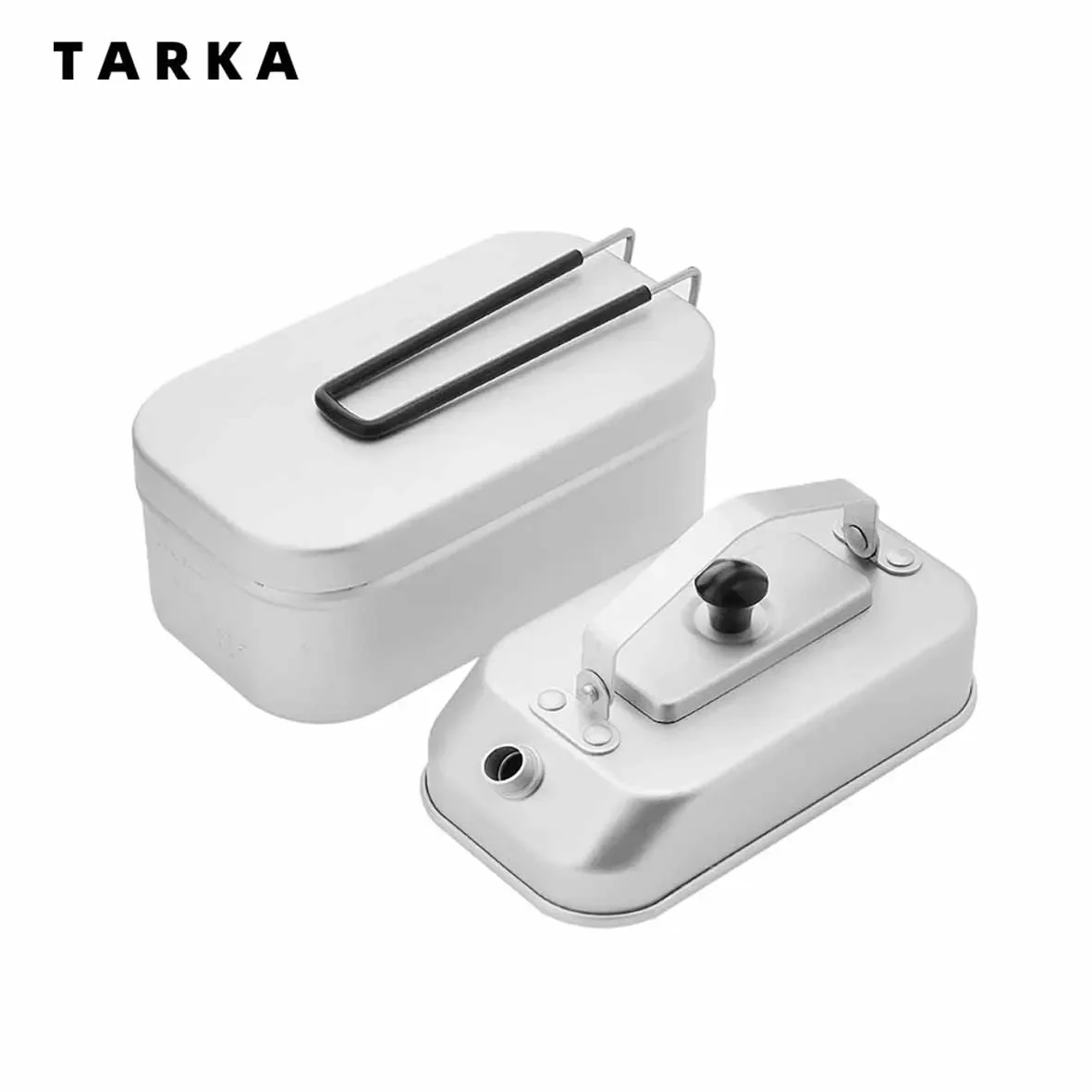 TARKA Camping Kettle Lunch Box Picnic Mess Tin Tourist Dishes Bento Dinner Boxes Mountaineering Trip Kitchen Cookware Tableware