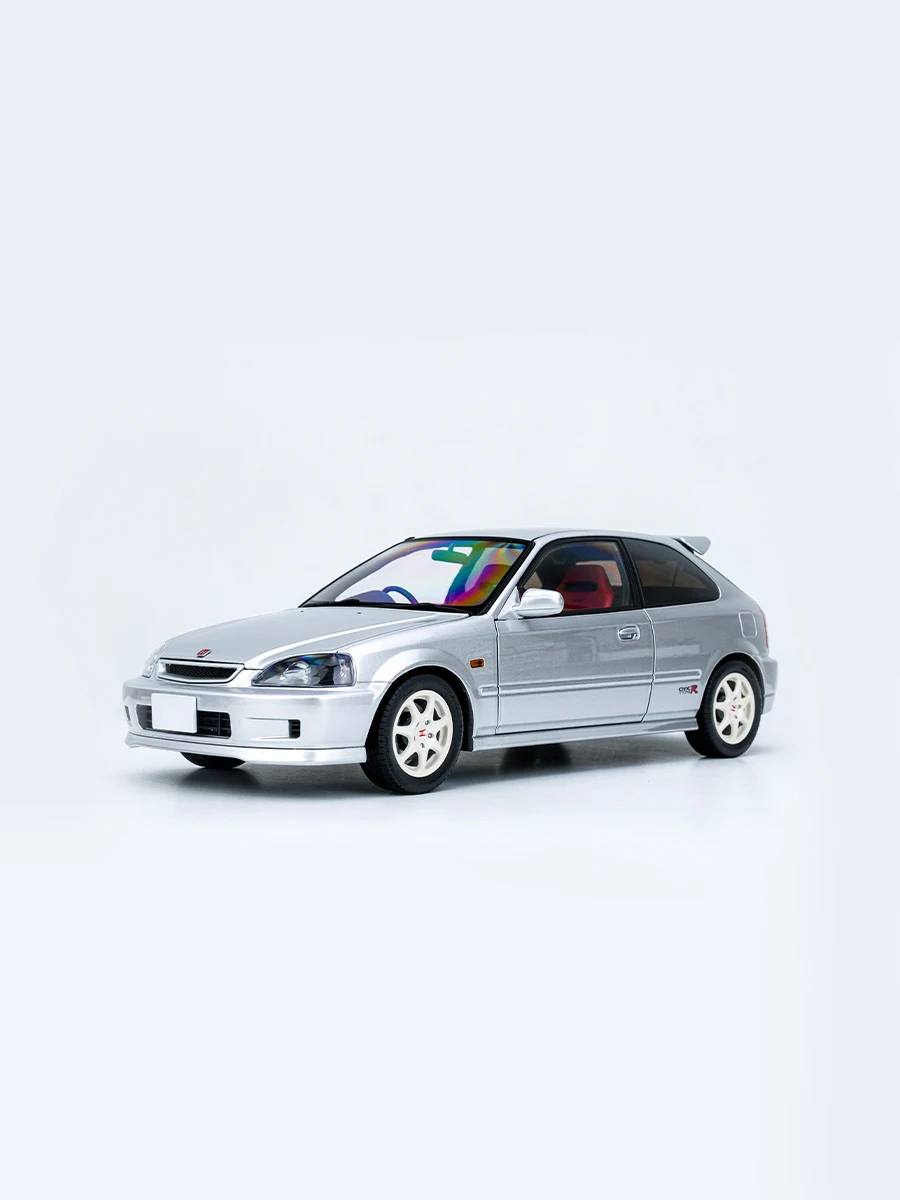 MH 1:18 Honda Civic Civic Type R EK9 MOTORHELIX Alloy Full Car Model Collection Home Decoration Miniature Gift