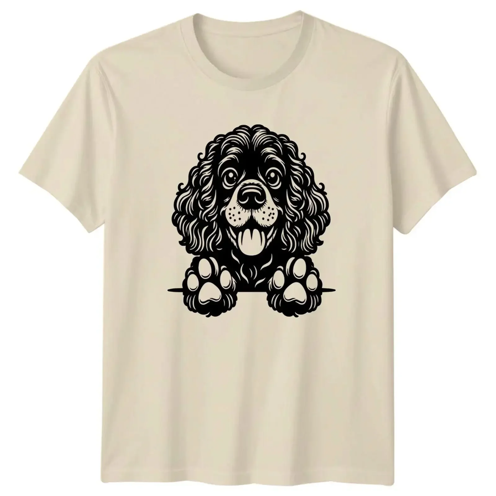 Cavalier Spaniel Hund Grafik Tiere Herren T Shirt Damen Oberteil vintage Washed Versatile Stretched graphic Stylish Casual