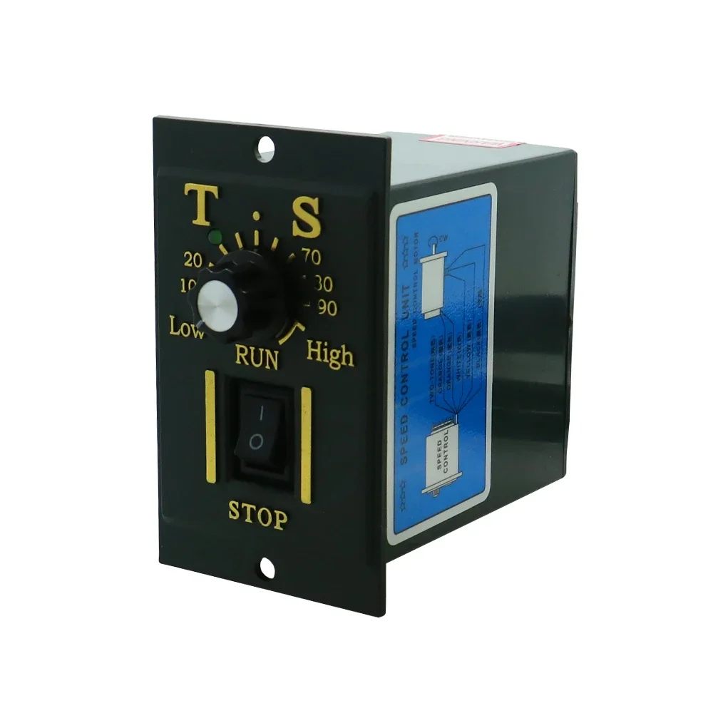 

HLTNC 120W Micro AC Gear Induction Motor 110V 220V 50Hz 60Hz Single Phase Speed Grovernor Engine With 5-1350RPM Controller
