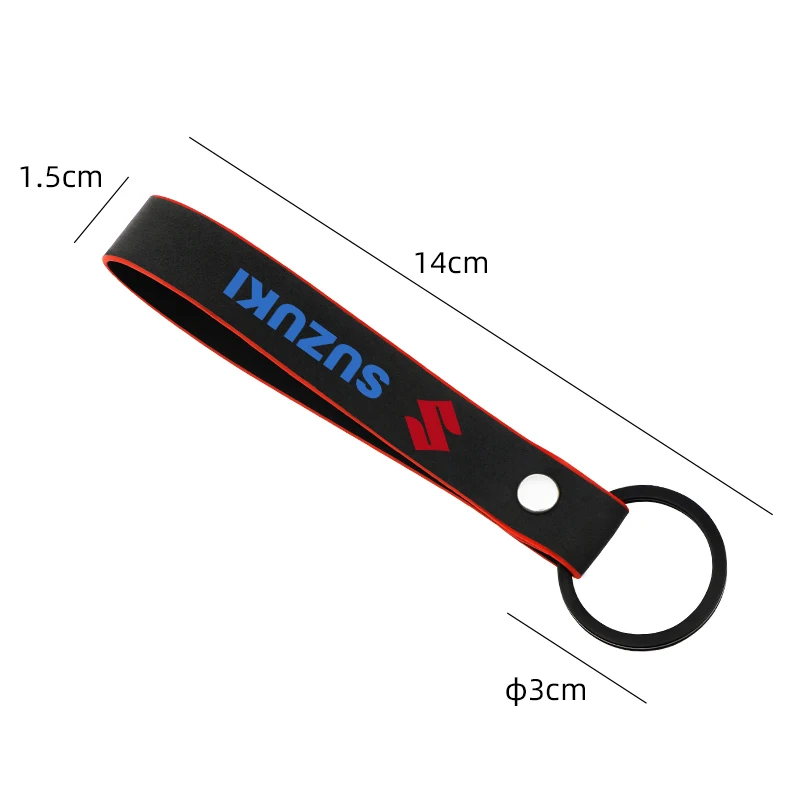 Car Suede Keychain Leather Key Chain Car Key Strap Waist Wallet Keyrings For Suzuki Jimny Grand Vitara Sx4 Swift Alto