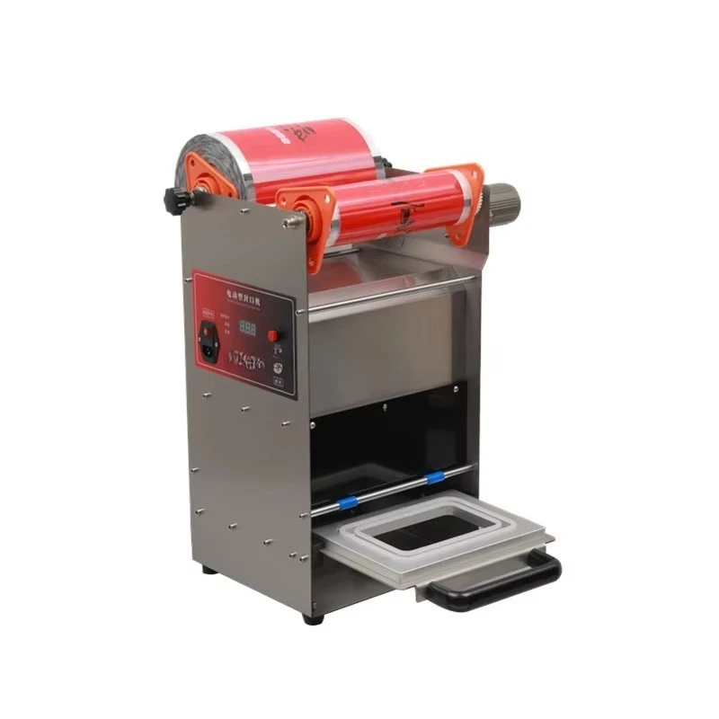 Semi Automatic Tray Heat Sealing Machine Tabletop Food Tray Sealing Packing Machine in Stock
