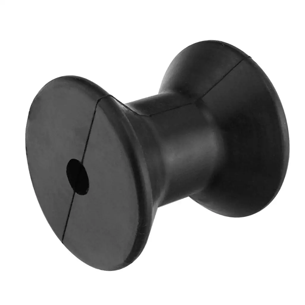 Marine Bow Roller 3 Inch Rubber Boat Accessories Stop Roller Assembly for Boats Accessories 12V