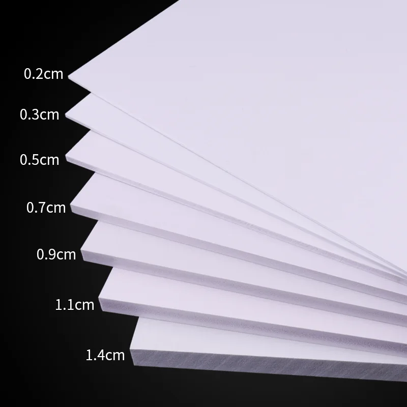 5 قطع من لوح الرغوة البلاستيكية المصنوع يدويًا، مادة نموذجية للإعلانات، تغطية صلبة، نموذج رمل البناء، لوح بلاستيكي 300 × 200 مم #1