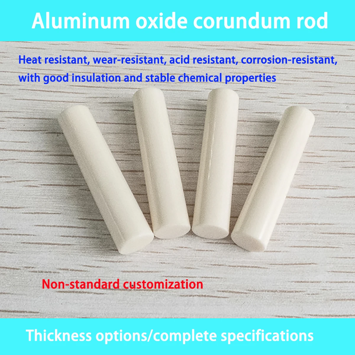

99 Alumina Mirror Ceramic Rod, Insulated, Wear-Resistant, High-Temperature Resistant Corundum Rod, Stirring Rod