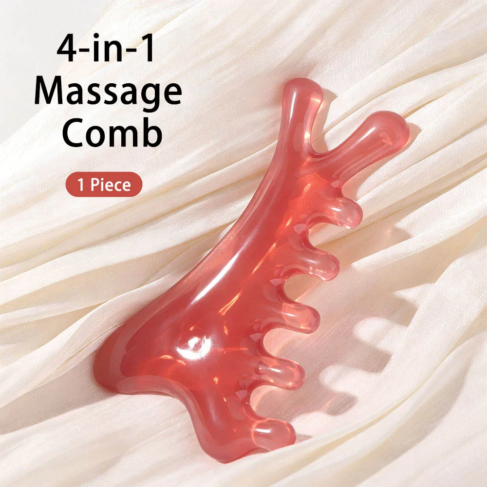 Resin Meridian Massage Comb Blood Circulation Scalp Relax Sandalwood Hair Comb Anti-static Smooth Hair Head Massage Comb