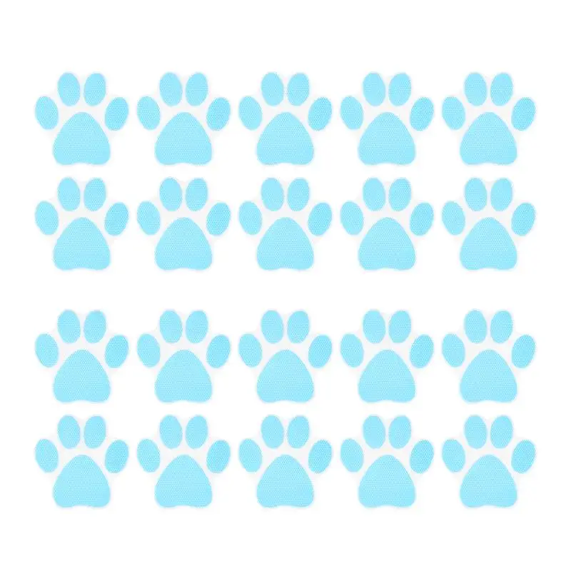 10/20pcs Anti Slip Bath Dog Footprint Anti-slip Stickers Bathtub Non Decals Shower Non-slip Floor Adults Grips TubsS