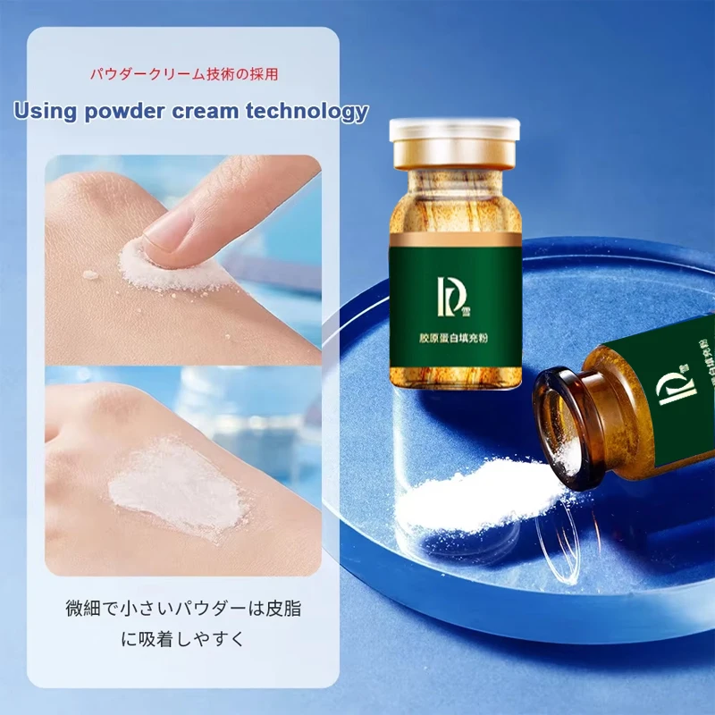 Facial Hyaluronic Acid Essence Collagen Powder Cream Kit Moisturizing Hydrating Lifting Firming Brightening Beauty Skin Care