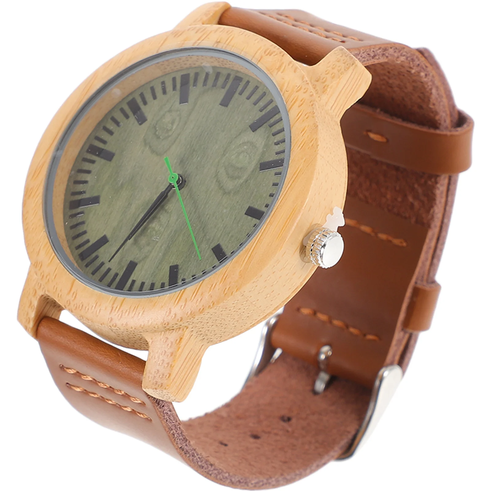 

1Pcs Bamboo Wristwatch Wood Watch for Men Lightweight Waterproof Strap Vintage Fashion Timepiece Verawood