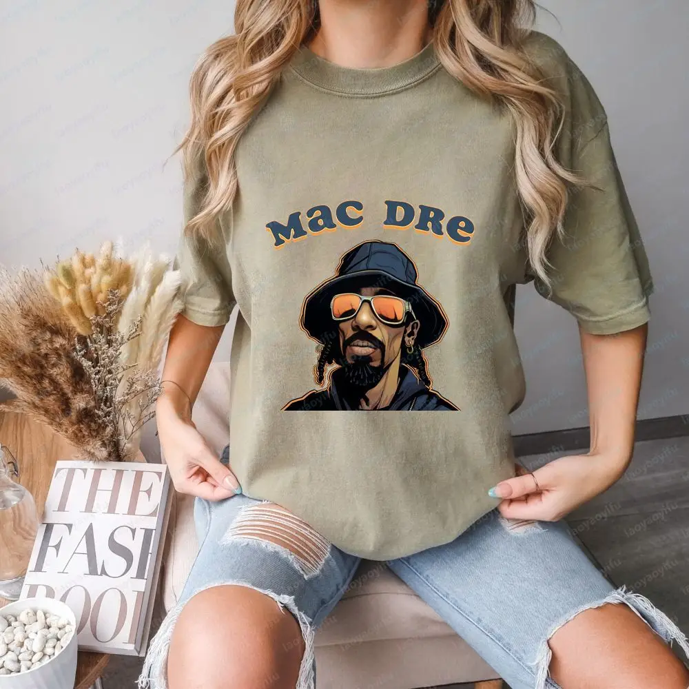 Mac Dre's Unique Casual Fun Crazy and Classic Cotton Short-sleeved T-shirt Suitable for Both Men and Women