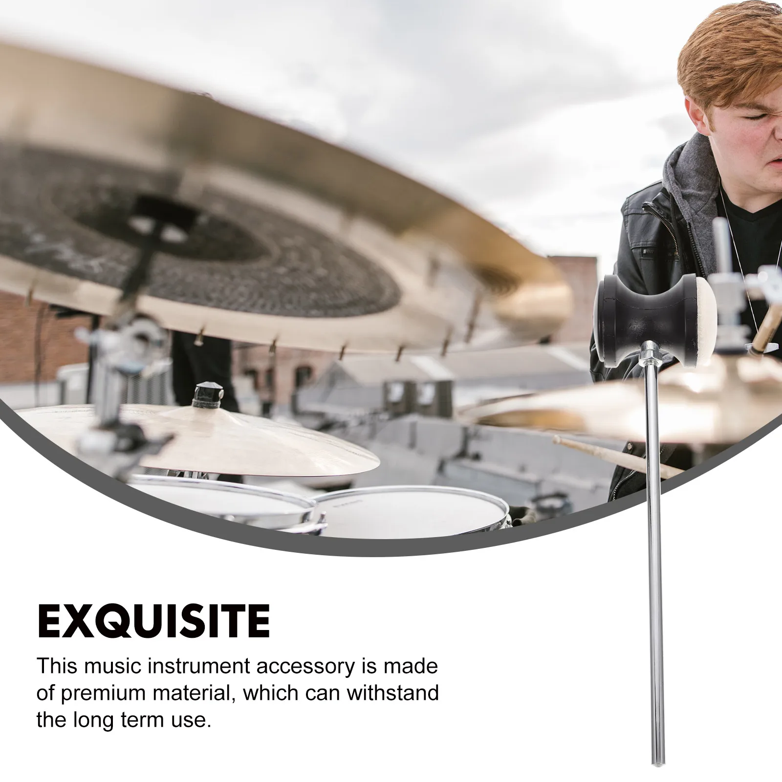 

Drum Pedal Hammer Felt Head Durable Professional Accessory for Drum Kit Enthusiasts Long Term Use Percussion Instrument Hammer