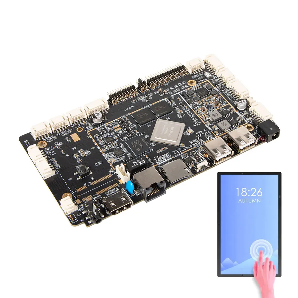 AI Rockchip RK3288,RK3568,RK3588 Placa-mãe Android para venda automática, computador de controle industrial, etc.