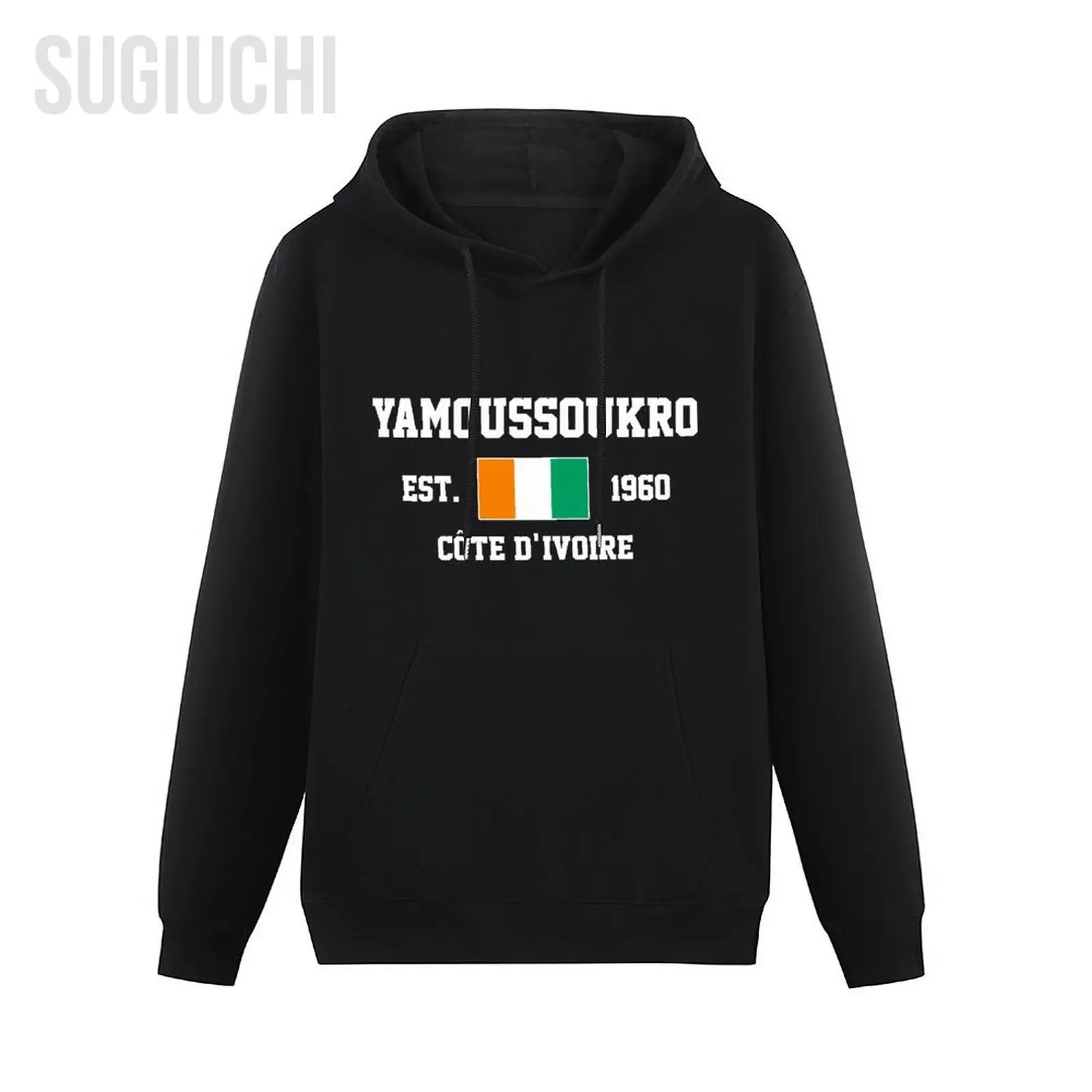 Men Women Hoodies Côte D'Ivoire EST.1960 Yamoussoukro Capital Hoodie Pullover Hooded Hip Hop Sweatshirt Cotton Unisex