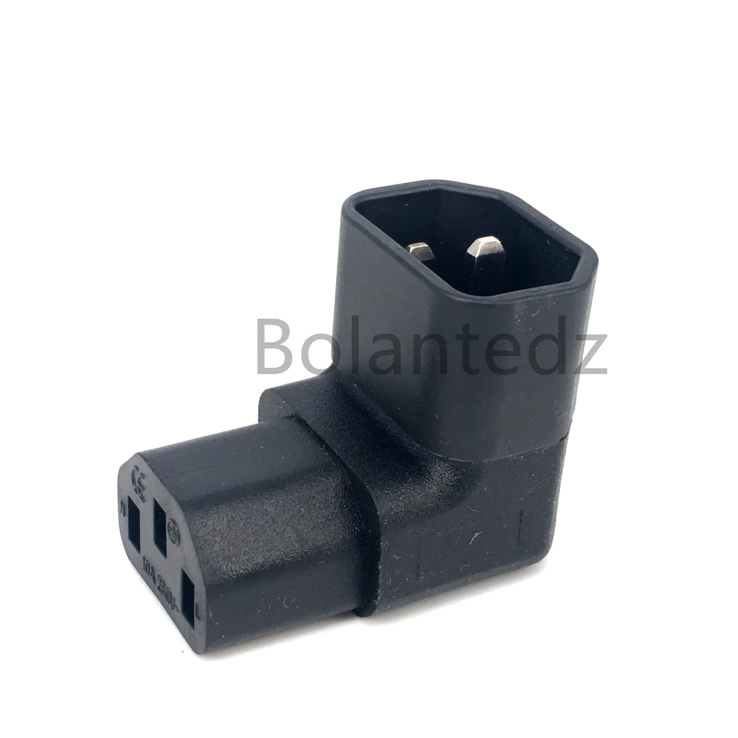 C14 C13 AC Adapter Left Right Angle Socket IEC 320 3pin Male Female Extension 90 Degree Down Up Angle AC Plug Converter