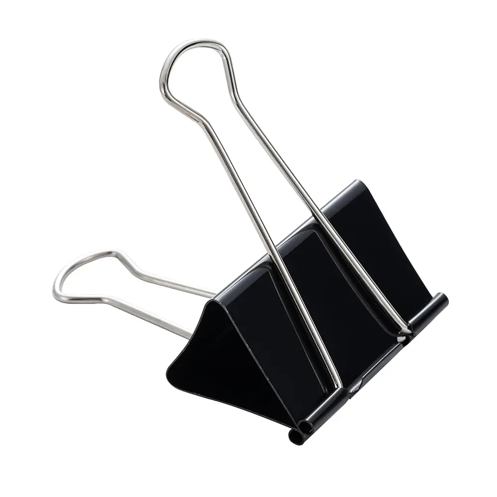 

Зажимы для бумаг Jumbo Binder Clips 3 дюйма, черные, особо крупные, сверхпрочные, для офисных принадлежностей