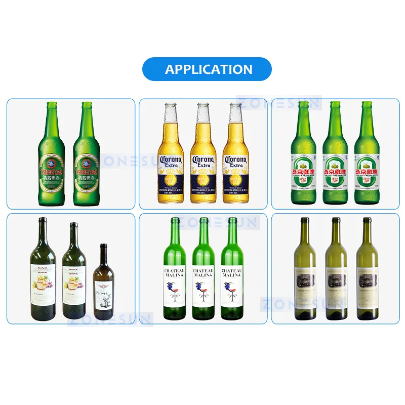 ZONESUN Bottle Label Removing Machine 18 Workstations Wine Beer Bottles Taking Off Stickers Dual Brushes Equipment ZS-BLR18