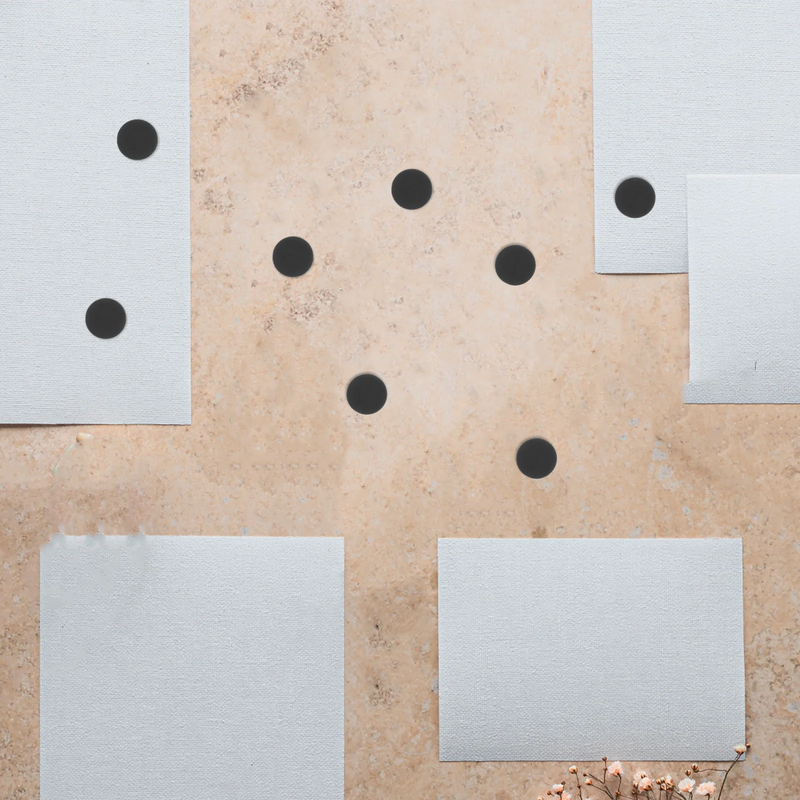 

100Pcs Round Adhesive Backing Rubber Magnets Small Disc Magnets for Crafts Fridge Office Board Use Small Magnet