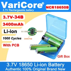 VariCore nowy chroniony akumulator 18650 NCR18650B 3400 mAh 3,7 V z płytką drukowaną do baterii latarki