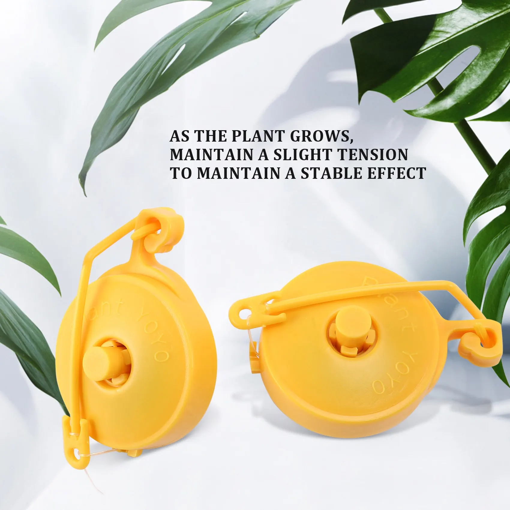 Plant Yoyo Grow Hanger พร้อมตัวกั้น รองรับพืชในร่มแบบปรับได้ Yo Yo (แพ็ค 10 ชิ้น)