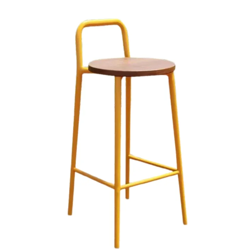 Banco de bar moderno para recepção, encosto relaxante industrial, cadeiras altas, ilha, ergonômico, móveis para casa