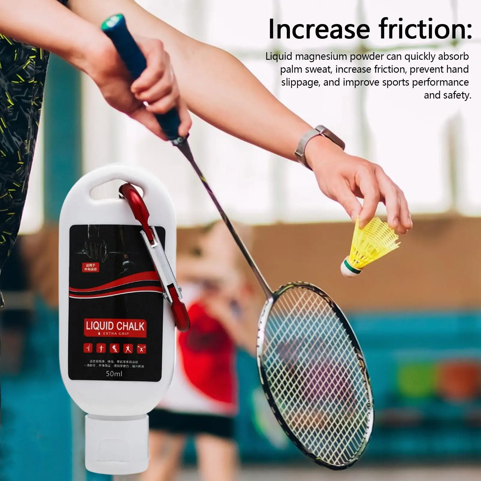 Polvo de Magnesio Líquido 30ml/50ml/100ml, Polvo Antideslizante para Entrenamiento, Crema Antideslizante para Levantamiento de Pesas, Escalada, Gimnasio, Deportes