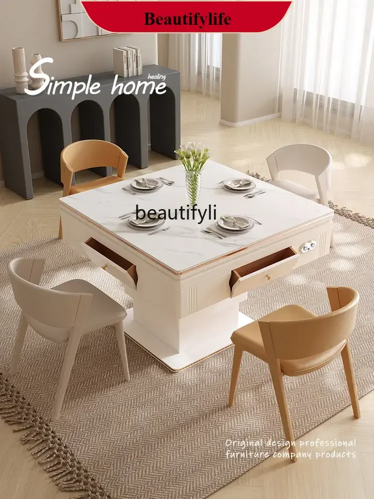 

Electric Lifting Mahjong Machine Automatic Household Coffee Table Light Luxury Mahjong Table Dining Table Dual-Use G1218