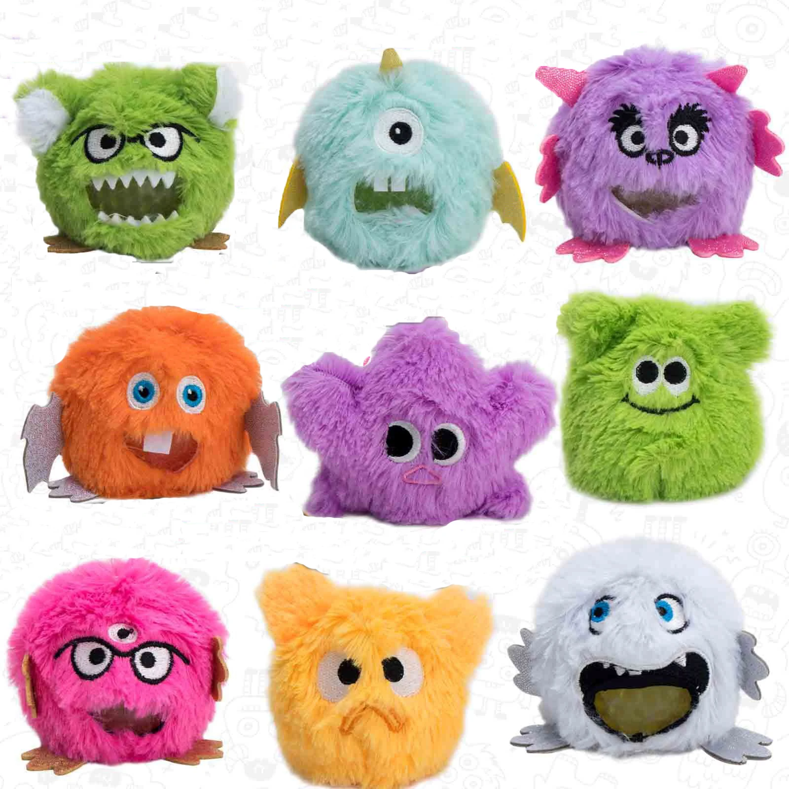 

Plush Monster Squeeze Stress Ball Mood Relaxing Children Relief Toy Creative Pinch Relief Creative Gift Boys Girls Adults