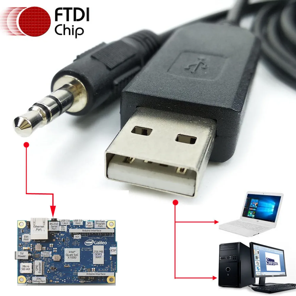 FTDI USB RS232 к стерео 3,5 мм TRS для FreeSAT GTMedia DVB TV Box Exlink кабель