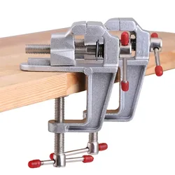 35MM Aluminium Alloy Table Bench Clamp Vise Multi-functional Bench Vise Table Screw Vise for DIY Craft Mold Fixed Repair Tool
