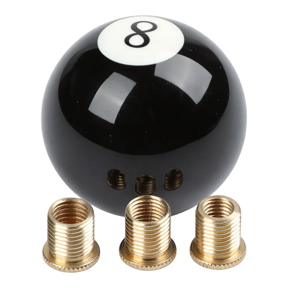 8 Ball Shift Knob Gear Shift Knob Manual Measurement Acrylic Shift Knob Easy To Hold M 10*1.5 For Manual Transmission