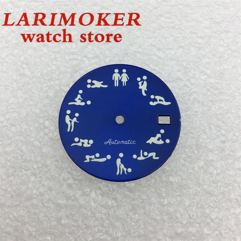 Mostrador BLIGER-Glow-In-the-Dark Green, 3-in-the-Dark, Azul, Preto, Branco, Verde, NH34, NH35, NH36 Movement, 3.8 Crown, 29mm