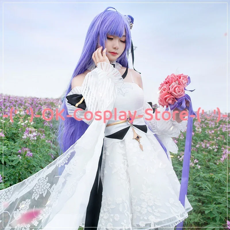 Game Azur Lane Santiago Unicorn Wedding Dress Women Cute Cosplay Costume Halloween Carnival Uniforms Fancy Outfits Custom Made