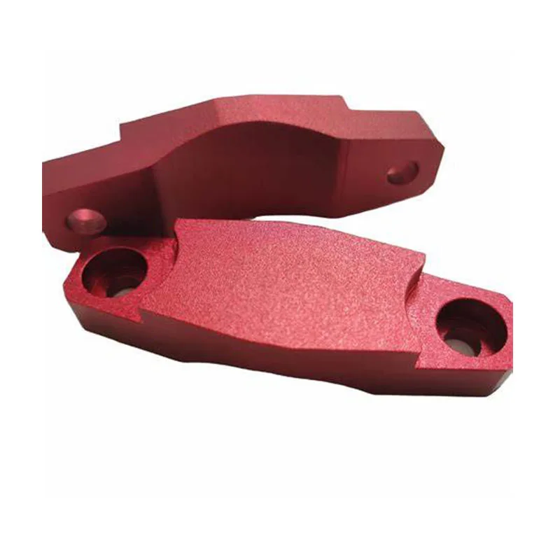 CNC machined aluminum alloy red mechanical fittings anodized red aluminum alloy connecting piece